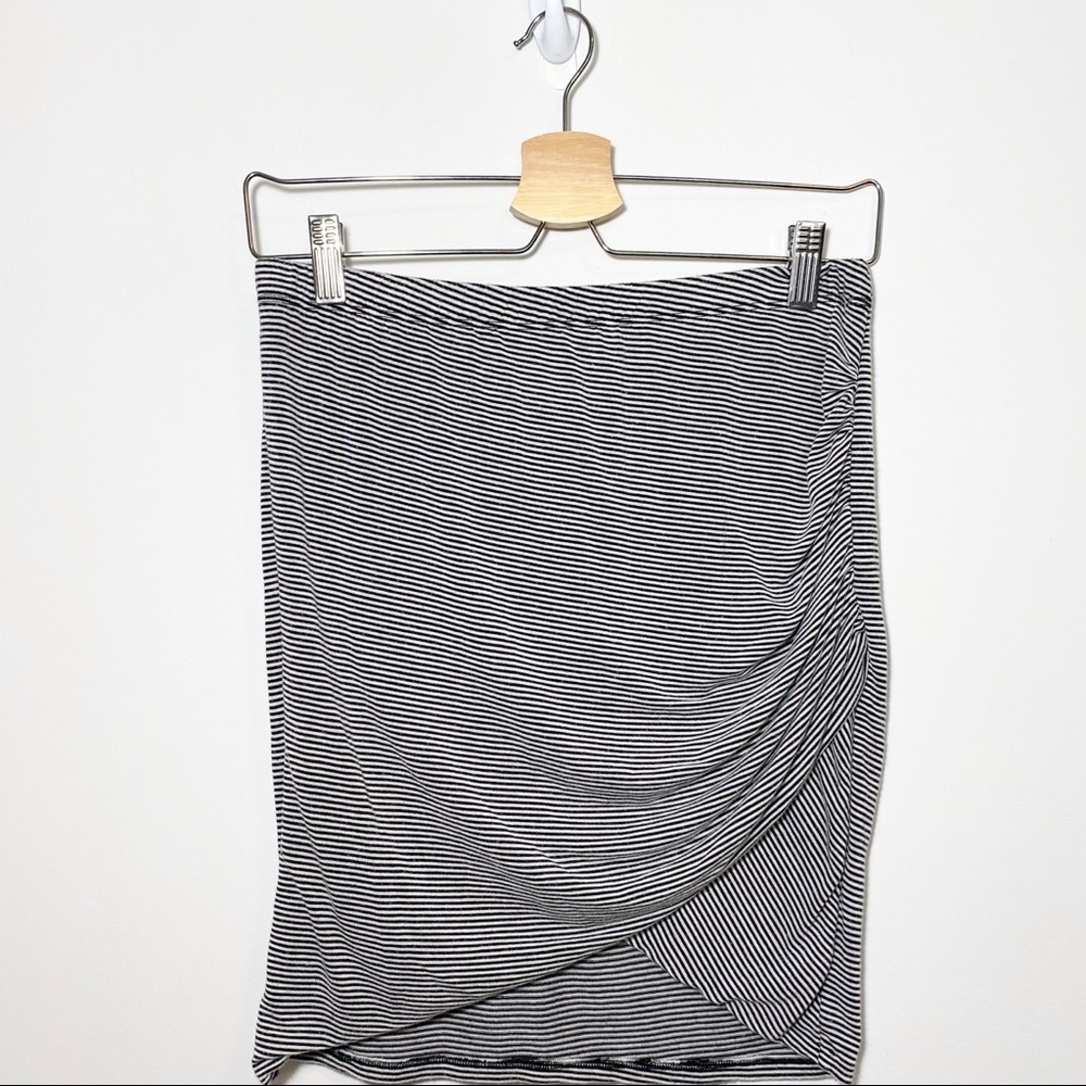 Rollacoster Striped Slim Mini Bodycon Skirt L